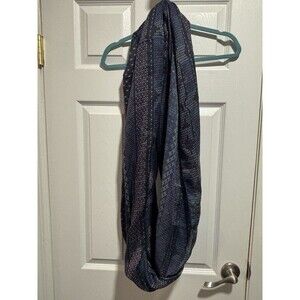 Mudd Women's Infinity Colorful Scarf Blue/Multicolor